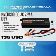 🪫 INVERSORES DE DC A AC 🔴 3000 W DE 72 V 💲135 USD 🔴 3000 W DE 12 V 💲150 USD 🔴 4000 W DE 72 V 💲160 USD - Img 52223366