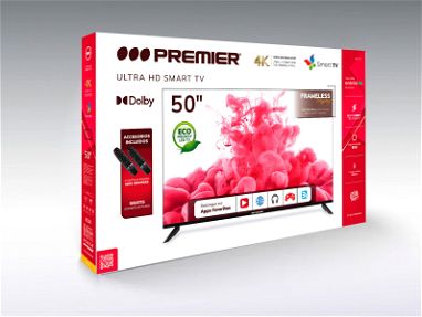450USD Televisor PREMIER 4K UHD de 50" ,SMART TV ,WIFI ,BLUETOOH, sin marco ,tiene 3HDMI ,SALIDA DE  AUDIO DIGITAL ETC , - Img main-image