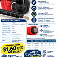 CABLE SOLAR FOTOVOLTAICO 1.6 USD/metro - Img 58038123