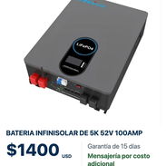 🔋 Batería InfiniSolar de 5k · 52 V · 100 A | Energía para tu sistema ⚡ - Img 58264409