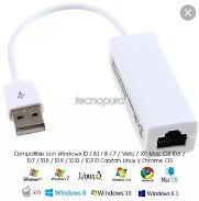 Adaptador de Red USB 2.0 a RJ45 Gigabit LAN  10/100/1000Mbps - Img 45703765
