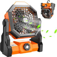 Ventilador recargable 2 en 1, con lámpara, modelo X3, nuevos en caja. - Img 45641177