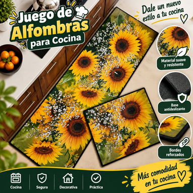 Alfombras de cocina Set de 2 piezas en 5500cup( Medidas: Chica: 40x60cm  Grande: 40x120cm ) - 3/6