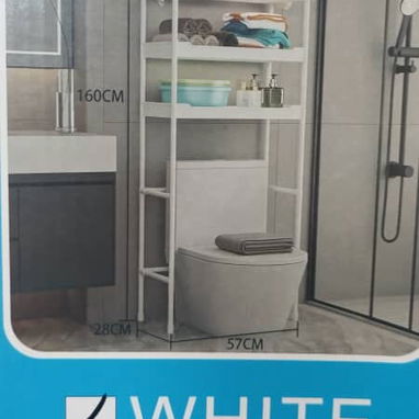 Estante de 3 niveles para el baño / organizador de tazas sanitaria / organizador de baño - 6/6