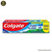 Pasta dental Colgate Triple Acción 150 ml — higiene bucal - Img 58212893