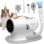 AIRROBO Aspiradora de pelo de perro y kit de aseo para perros y cortadora eléctrica para perros, aspiradora fuerte de as - Img 45557948