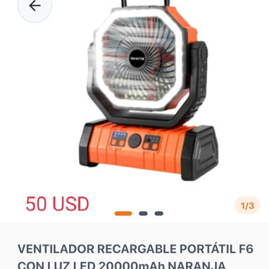 Ventilador recargable 54665384 - Img 109398379