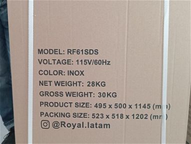 Refrigerador marca ROYAL 6.1P  Nuevo en caja . - Img 65721459