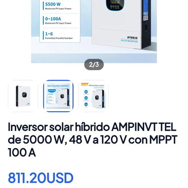 Inversores híbridos excelentes ofertas- entrega en su puerta, Factura y Garantía - 3/3