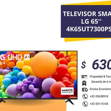 Televisores LG de 50", 55", 65", con 6 meses de garantía - 3/4