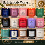 Velas aromáticas de 3 mechas Bath&BodyWorks - Img 57354113