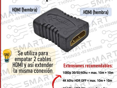 Cables HDMI de 15m * Cables HDMI de hasta 20m / Cables HDMI originales / Cables HDMI nuevos en su nylon - Img 55390229