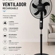 Ventilador Recargable MILEXUS 16" NEGRO(CVV) - Img 56452436