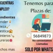 HOLA🖐 Tengo varias ofertas de: 👉👉👉 Bartender🍻 Custodio👮‍♂️ Chofer🚖 Almacenero👷‍♂️ Y muchas más🔊, si te interesa - Img 55309155