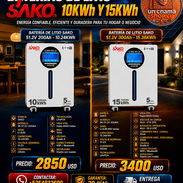 🔋 BATERÍAS DE LITIO 🔋 SAKO DE 10 Y 15 KWH. ENTREGA X COSTO MÍNIMO CON FACTURA Y GARANTIA. 📲 54833699 - Img 57660771