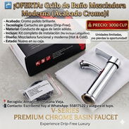 🚰 ¡OFERTA: Mezcladora Moderna (Acabado Cromo)! - Img 56315397