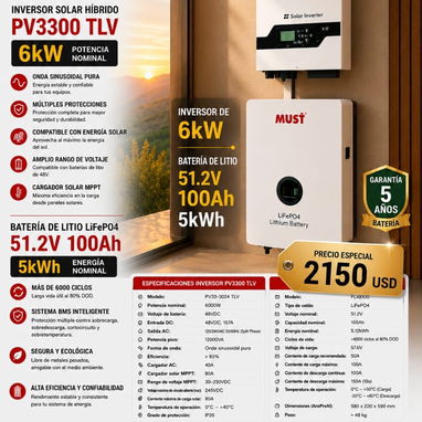 Kit de inversores y batería - Img 123033381