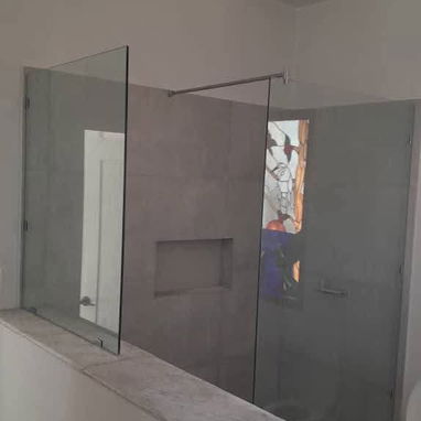 PAÑOS FIJOS DE CRISTAL PARA BAÑO 🛁 - 6/8