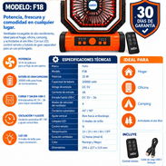 VENTILADOR RECARGABLE PATIX F18 - Img 57859386