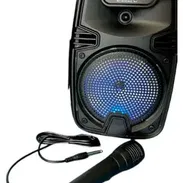BOCINA BLUETOOTH PORTÁTIL 6.5" ( trae MICRÓFONO ,LUCES RGB, Batería litio ) - Img 57800504