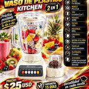 LICUADORA VASO DE PLÁSTICO KITCHEN CON MOLINILLO, NUEVA EN SU CAJA CON FACTURA Y GARANTÍA. VARIEDAD DE ELECTRODOMÉSTICOS - Img 57444535