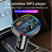 🛍️ Transmisor FM/ Reproductor MP3 para Carros GAMA ALTA con  Bluetooth USB y Carga Rápida ✅ Reproductor MP3 Auto NUEVO - Img 45549475