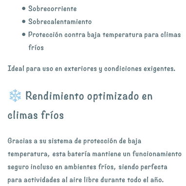 Batería LiFePO4 24V 100Ah (2560Wh) Dyness con BMS 100A y protección de baja temperatura - Ideal para sistema solar 🌐 - 7/8