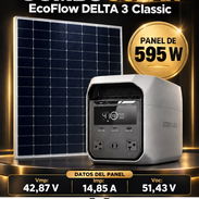 COMBO DE PANEL SOLAR 595 WATT Y ECOFLOW DELTA 3 - Img 57779915