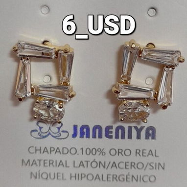 Finos Aretes _ Oro laminado - Img 120513506