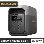 EcoFlow DELTA 3 Max Con 2048Wh, 2400W - Pico 4800W - Img 55309611