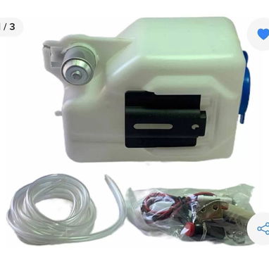 Deposito de agua de limpiaparabrisas universal , con bomba y kit de instalación, - Img 102743332