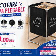 Cesto plegable para ropa sucia. Ganga - Img 57137447