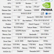 En venta tarjeta de video Nvidia GeForce RTX 3050 OEM - Img 57186834
