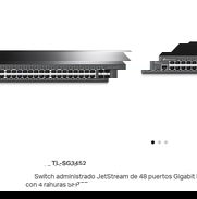 Switch Administrado JetStream 48 Puertos Gigabit L2 + 4 Ranuras SFP - Sin Caja, Nuevo - Img 49724188
