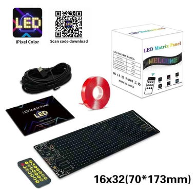 Panel de Matriz LED. Ojos diablo 16x32, 70x173mm. - Img 100435179