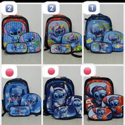 Combos de 3 piezas. Mochilas, merendero térmico y cartuchera temática stich - Img 56977518