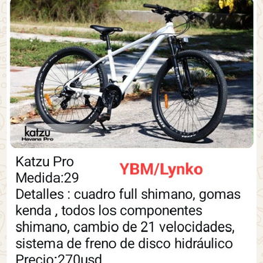 🚲 YBM - CATÁLOGO COMPLETO DE BICICLETAS 🚲 Lynko | Electro- Mejores precios de 160 USD a 270 USD. ¡USTED ELIGE! - 4/8