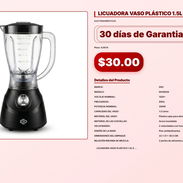 LICUADORA VASO PLÁSTICO 1.5L EKO . - Img 57102732