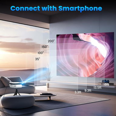 (X) Proyector para exteriores, mini proyector para cine en casa, compatible con 1080P $67.16 - Img 126574560