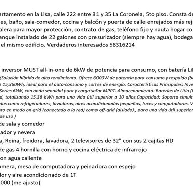 SE VENDE APARTAMENTO EN LA LISA-LA CORONELA CALLE 222. ESTAMOS DISPUESTOS A NEGOCIAR, VERDADEROS INTERESADOS. 58316214 - Img 124318105