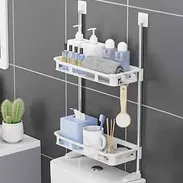 **Organizador de Baño Adhesivo 2 Niveles BLANCO** - Img 56752495