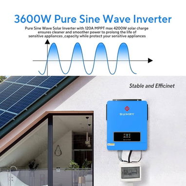 Inversor y Cargador Solar SUMRY 3600 W - Img 123783990