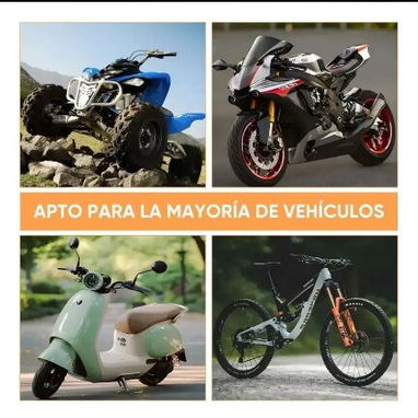 Alarma Antirrobo para Moto, Bicimoto, Bicicleta, kit completo con juego de baterías de repuesto, llavero. - 5/7