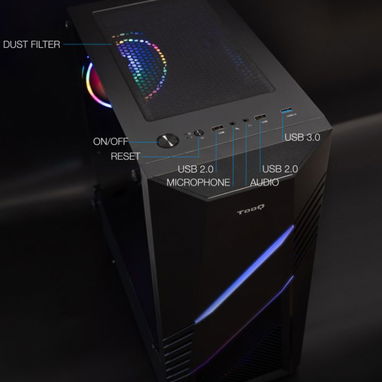 Caja Semitorre Gaming Tooq - 2/5