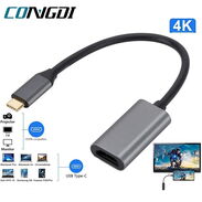 🛍️ Adaptador Tipo C a HDMI SUPER CALIDAD ✅ Adaptador USB Tipo C a HDMI NUEVO - Img 45583367