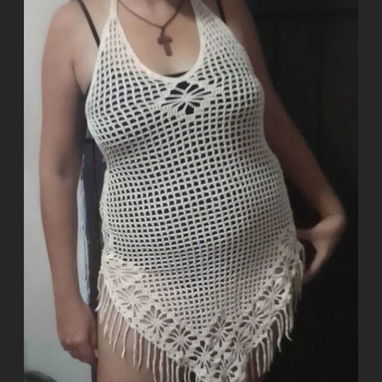 Bonita salida de playa, paredo, pareo, vestido tejido - Img 121328575