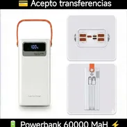 🔋 Power Bank 60000 mAh - 🔌 Carga Rápida 22W ⚡ - Img 54994122