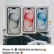📱 iPhone 15 128GB 📦 Sellado en caja | Libre de fábrica 🎨 Colores disponibles: Negro 🖤 y Azul 💙 💵 Solo 760 USD ¡ - Img 57322603
