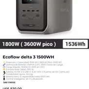 ecoflow 1500 wh delta 3 sellada - Img 55210766