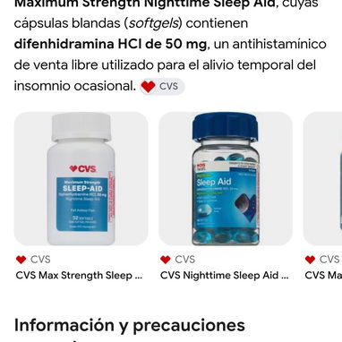 Benadrilina o difenhidramina, cápsulas blandas utilizadas en el alivio temporal de insomnio ocasional.Se puede pagar en - 4/5